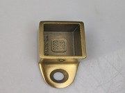 End Cap - EH Square with Leg - Brushed Gold